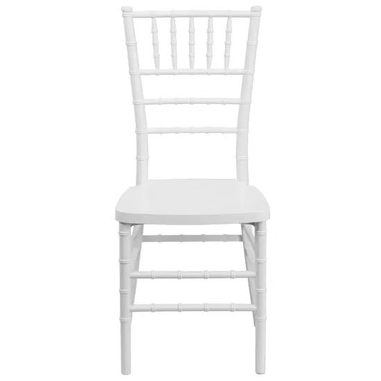 Emma and Oliver Wedding & Event Resin Stacking Chiavari Dining Chair White {3}