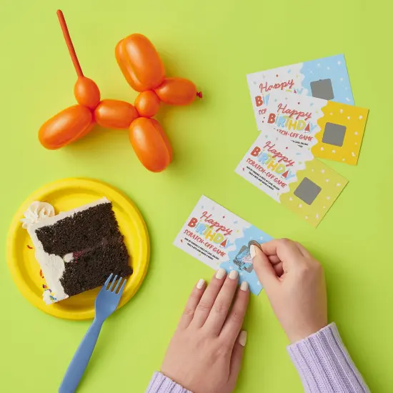 Big Dot of Happiness Party Time - Happy Birthday Party Game Scratch Off Cards - 22 Count {3}