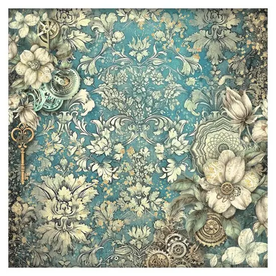 Stamperia Polyester Fabric 12"X12" 4/Pkg-Sir Vagabond In Fantasy World {5}