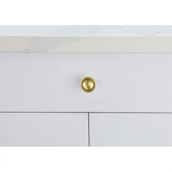 Kadea 1.2" Diameter Brushed Gold Mushroom Knob Multipack (Set of 10) {2}