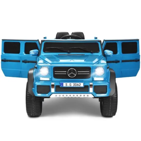 12V Kids Ride On Car with 2.4G Remote Control and USB Interface Navy {1}