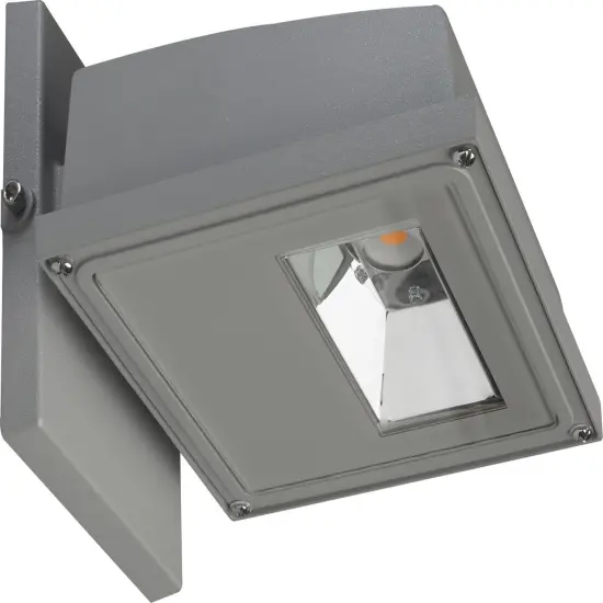 15W LED Small Wall Pack 1650Lm 3000K Gray Finish {1}