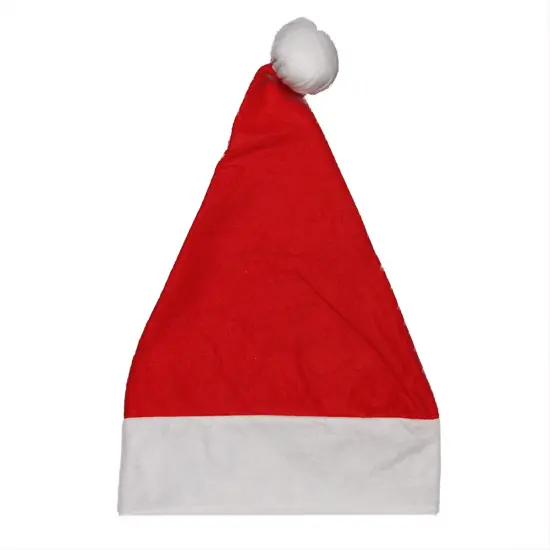 Northlight Red and White Unisex Adult Christmas Santa Hat Costume Accessory - Small {1}