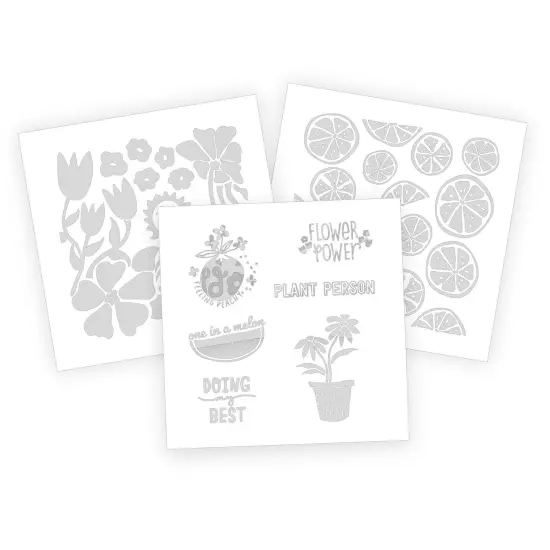 We R Vinyl Print Press Pre-Cut Iron-On Vinyl 3pkg-Fruit And Plant Theme, 8 Designs {2}