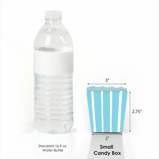 Big Dot of Happiness Blue Stripes - Party Mini Favor Boxes - Simple Party Treat Candy Boxes - Set of 12 {4}