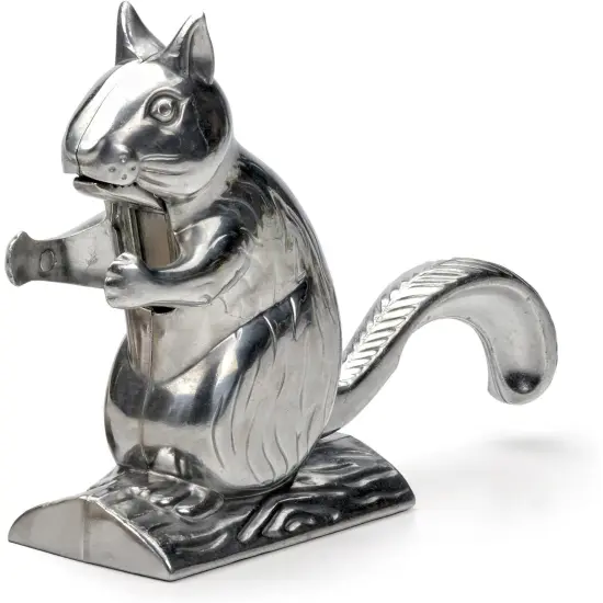 RSVP International Nutty Squirrel Nutcracker, Stainless Steel, Adorable Novelty Addition to Your Kitchen, Cracks All Types of Nuts, Great Housewarming {1}