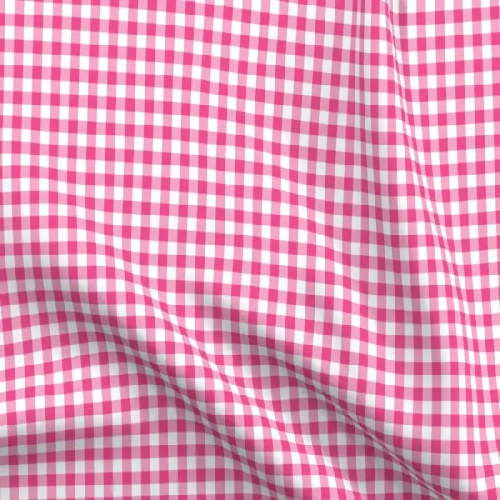 Various Fabrics by the Yard or Fat Quarter Fushia Gingham Pink Plaid Classic Cottagecore Custom Printed Fabric by Spoonflower {5}