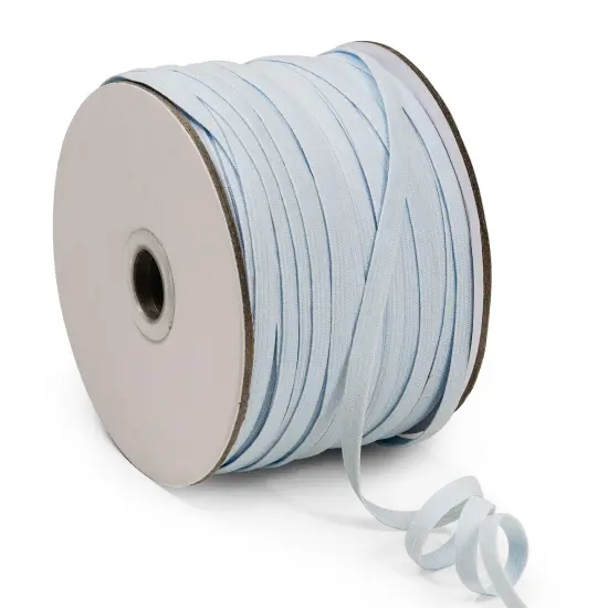 1/4" Elastic Band - 100 Yard Spool Baby Blue {1}