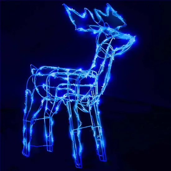 3 Piece Christmas Light Display Reindeers with 229 LEDs Blue {3}