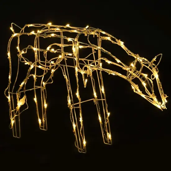 3 Piece Christmas Light Display Reindeers with 229 LEDs Warm white {6}