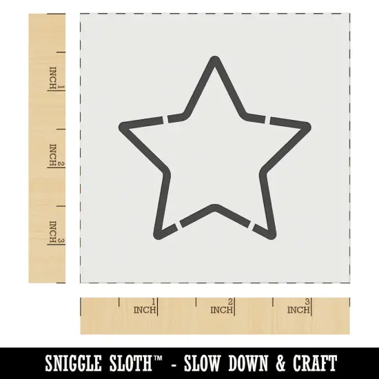 Star Shape Excellent Outline Wall Cookie DIY Craft Reusable Stencil {6}