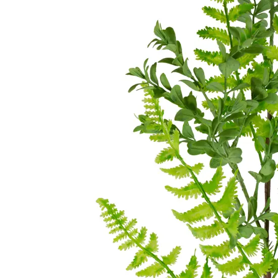 Northlight Mixed Leaves Artificial Spray - 28"- Green {4}