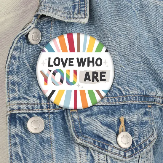 Big Dot of Happiness So Many Ways to Be Human - 3 inch Pride Party Badge - Pinback Buttons - Set of 8 {4}