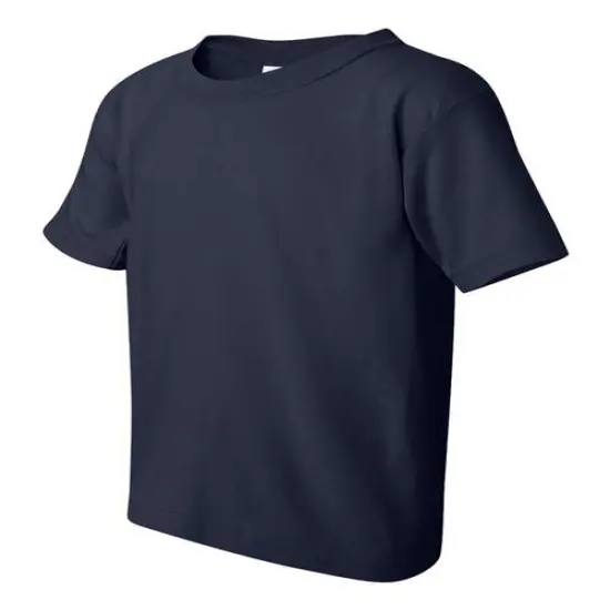 Gildan&reg; Heavy Cotton Youth Crewneck Short Sleeve T-Shirt - 5000B Navy {2}