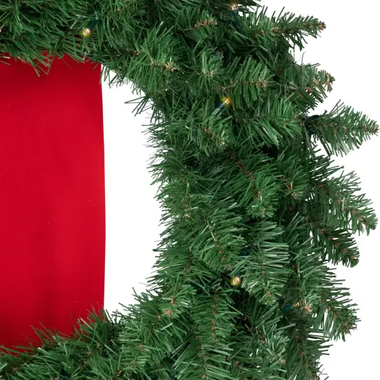 Northlight Pre-Lit Battery Operated Wreath Trio Christmas Decoration - 6.5' - Clear LED Lights Green {4}