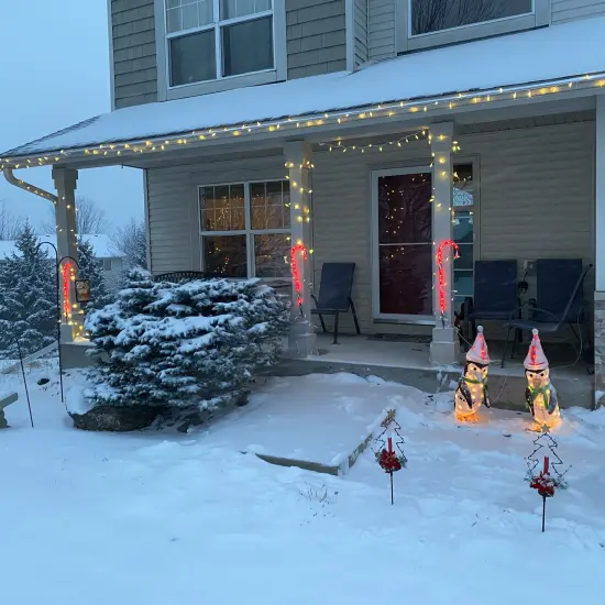 Northlight LED Faceted C6 Christmas Lights - Warm White - 23' White Wire - 70ct {7}