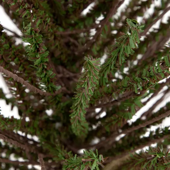 Northlight Medium Warsaw Twig Artificial Christmas Tree with Burlap Base - 2' - Unlit Green {4}