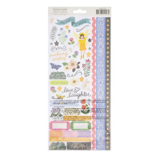 Crate Paper Moonlight Magic Stickers 6"X12" 96/Pkg-Clear {2}