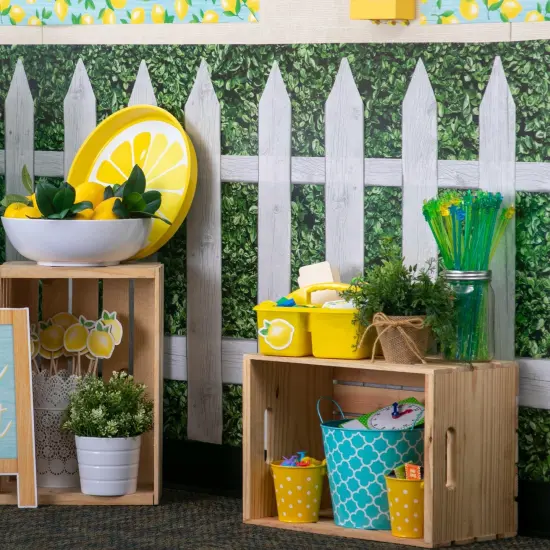 Yellow Plastic Storage Caddy, Pack of 6 {2}