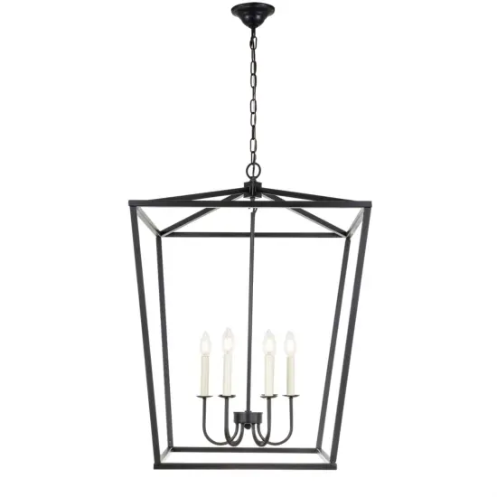 Maddox 6 light Black chandelier {1}