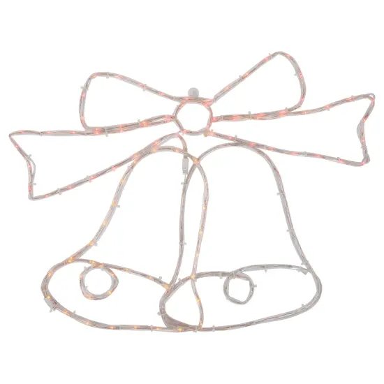 Northlight 23" LED Lighted Bow 4 Function Christmas Window Silhouette White {3}