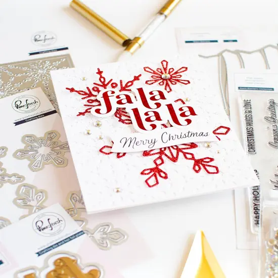 Pinkfresh Studio Hot Foil Plate & Die Set-Fa La La La {2}