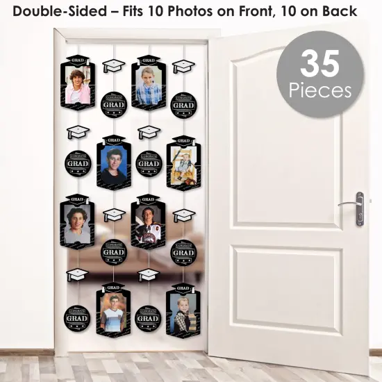 Big Dot of Happiness Graduation Cheers Party Vertical Photo Garland 35 Pieces {3}