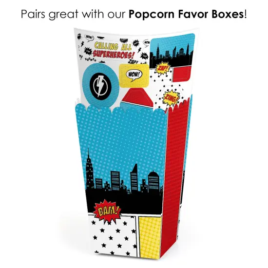 Big Dot of Happiness BAM! Superhero - Baby Shower or Birthday Party Favor Sticker Set - 12 Sheets - 120 Stickers {7}