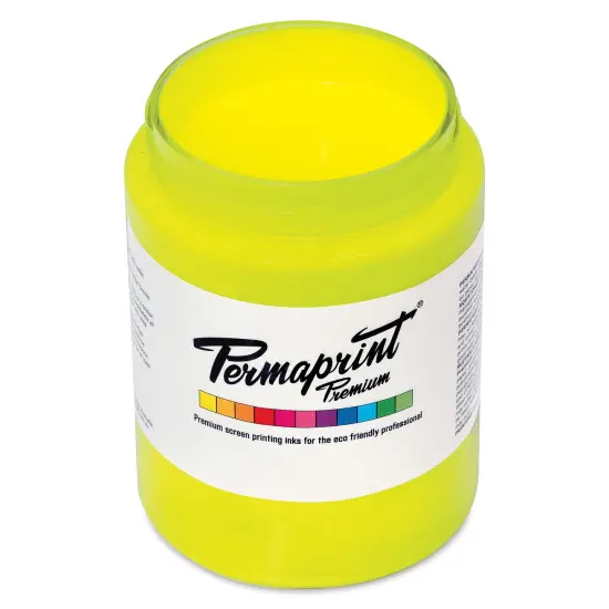Permaprint Premium Screen Ink - Glow Yellow, 300 ml {1}