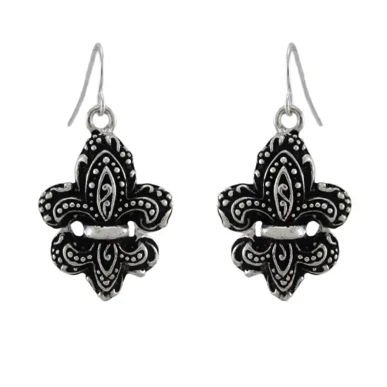 Fleur de Lis Necklace and Dangling Earrings Set {5}