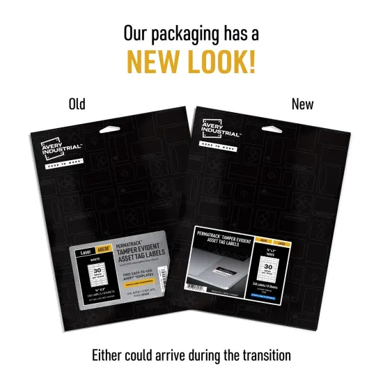 Avery PermaTrack Tamper-Evident Asset Tag Labels, 3/4" x 2", 240 Asset Tags (60530) {2}