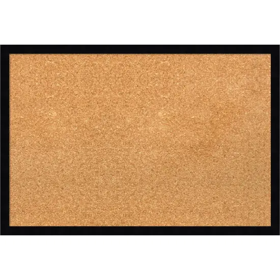 Svelte Wood Framed Corkboard, Natural Cork Svelte Polished Gold {7}
