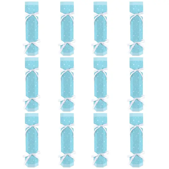Big Dot of Happiness Blue Confetti Stars - No Snap Simple Party Table Favors - DIY Cracker Boxes - Set of 12 {6}