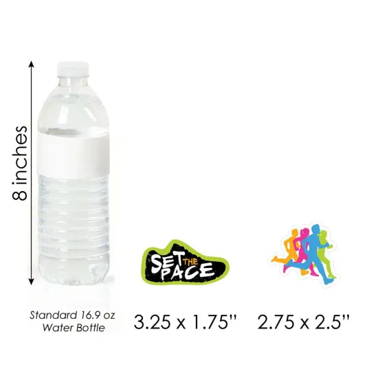Big Dot of Happiness Set the Pace - Running - DIY Shaped Track, Cross Country or Marathon Party Cut-Outs - 24 Count {7}