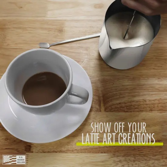 G Francis 30oz Stainless Steel Milk Frothing Pitcher with Latte Art Pen {4}