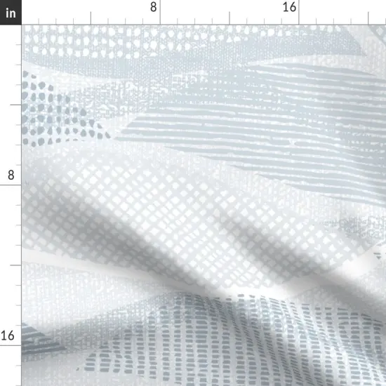 Various Fabrics by the Yard or Fat Quarter Blue Gray Waves Large Scale Neutral Geometric Abstract Ocean Modern Beach Home Custom Printed Fabric by Spoonflower {2}