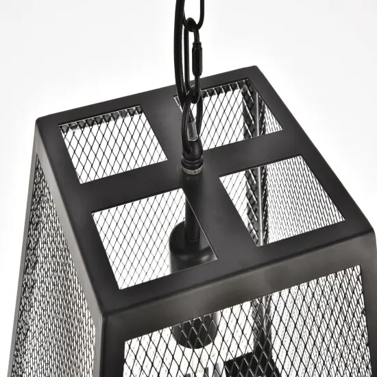 Talon Collection Pendant D11.8 H12.8 Lt:1 Matte Black Finish {3}