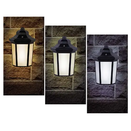 Sunlite 12 Watts Rectangle LED Wall Sconce Fixture CCT Tunable Black Finish 120v Selectable {2}