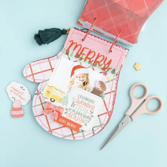 Mittens & Mistletoe Ephemera Die-Cuts 40/Pkg-Icons W/Gold Foil Accents {6}