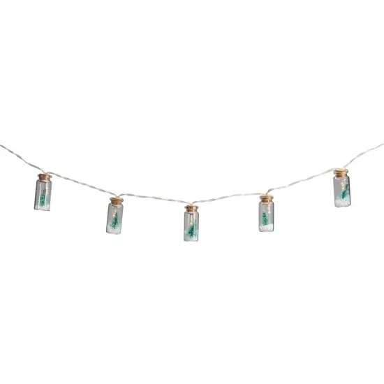Northlight Tree in a Bottle Christmas Light Set - LED Warm White - 3' Clear Wire - 10ct {5}