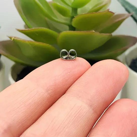 100, 500 or 1,000 Pieces: Stainless Steel Metal Butterfly Earring Back Stoppers {3}