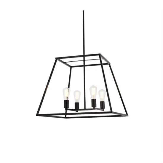 Declan 24 inch pendant in black {3}