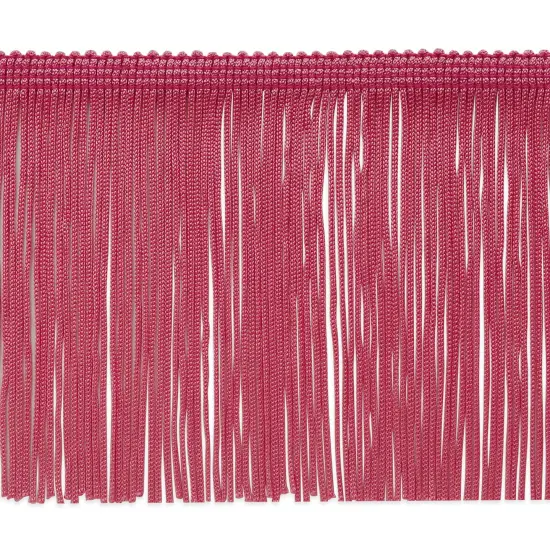 20 Yards of 4" Chainette Fringe Trim | 20 yard cut Dark Rose {1}