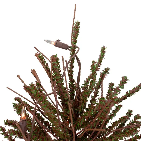 Northlight 2' Pre-Lit Medium Potted Warsaw Twig Artificial Christmas Tree - Clear Lights Green {5}