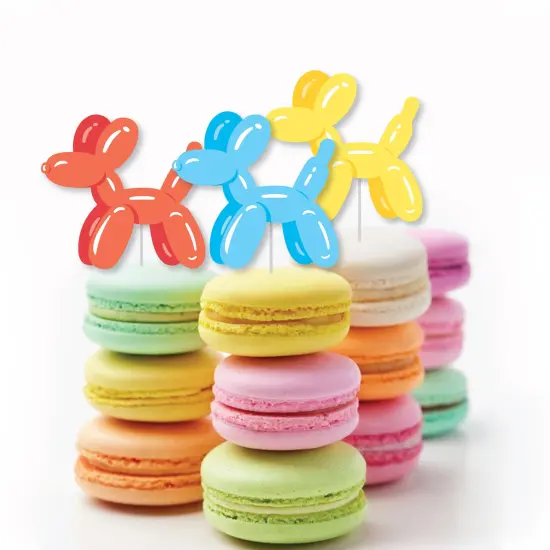 Big Dot of Happiness Balloon Animals - DIY Shaped Happy Birthday Party Cut-Outs - 24 Count {6}
