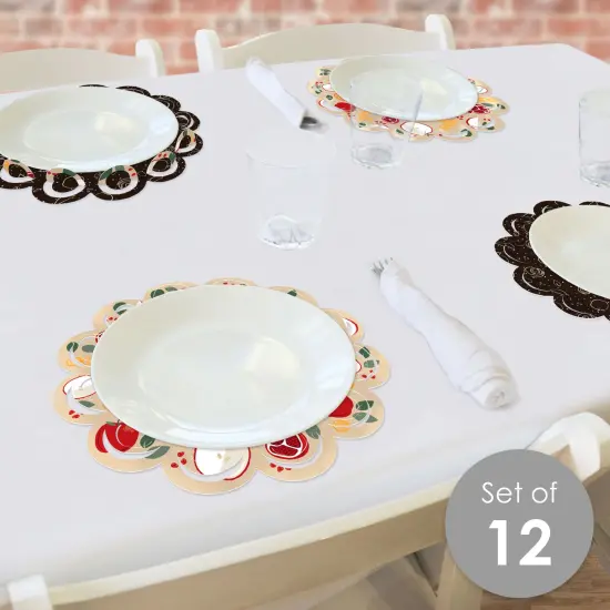 Big Dot of Happiness Rosh Hashanah - Jewish New Year Party Round Table Decorations - Paper Chargers - Place Setting For 12 {3}