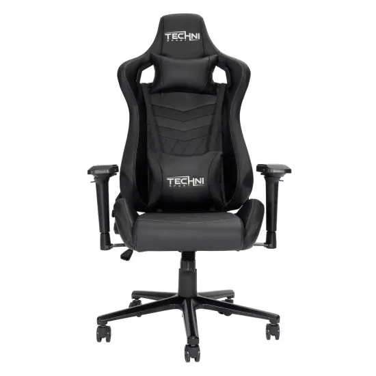 Techni Office Solutions 53" Vibrant Black Unique Techni Sports TS-83 Comfortable Gaming Chair {1}
