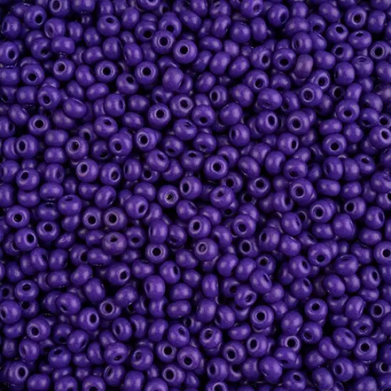 John Bead 6/0 Terra Intensive Matte Czech Glass Seed Beads, 500g Purple {1}