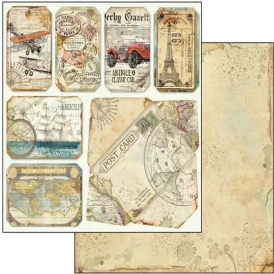 Stamperia Double-Sided Paper Pad 8"X8" 10/Pkg-Around The World {6}