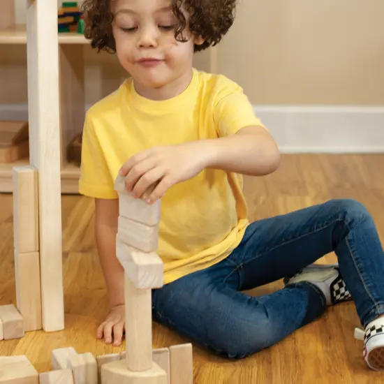 Kaplan Early Learning Company Unit Block Supplement Set 1 - 60 Pieces in 14 Shapes {3}